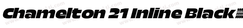 Chamelton 21 Inline Black字体转换
